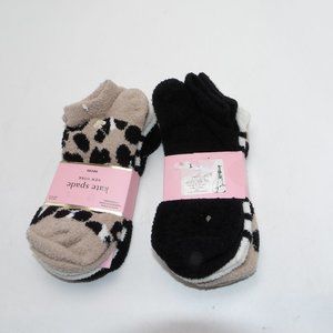 Kate Spade New York Black ,White and Camel No Show Socks One Size Womens New
